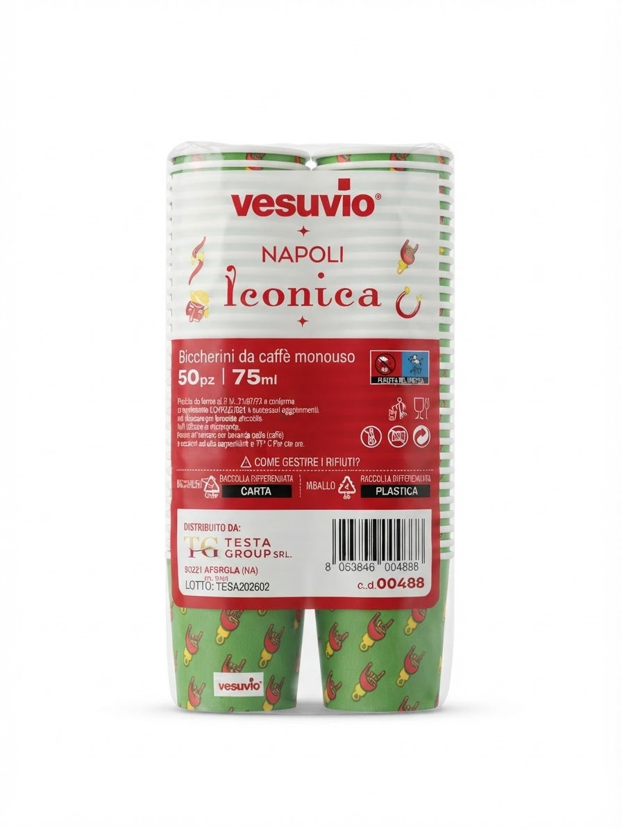VESUVIO-BICCHIERI-CAFFÈ 50PZ