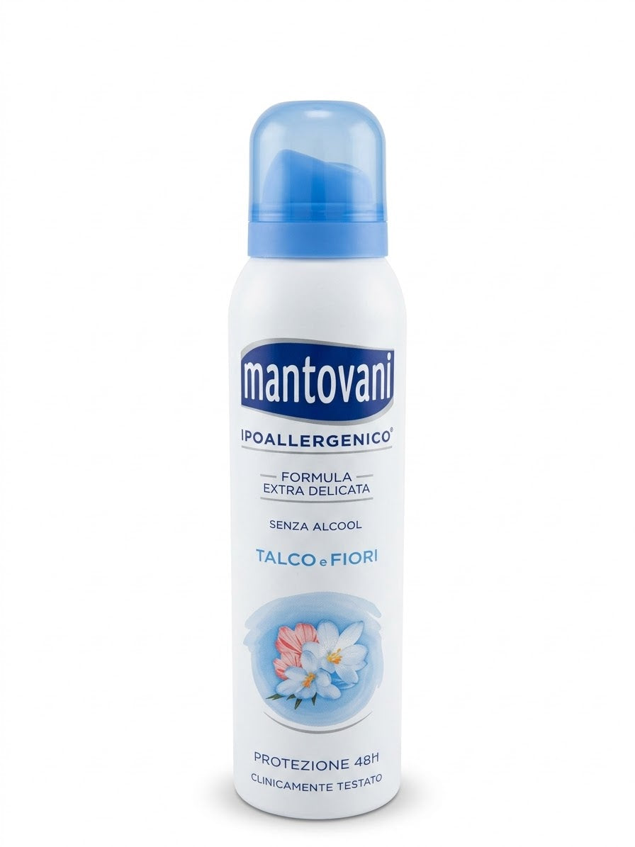 MANTOVANI-DEODORANTE SPRAY-TALCO E FIORI