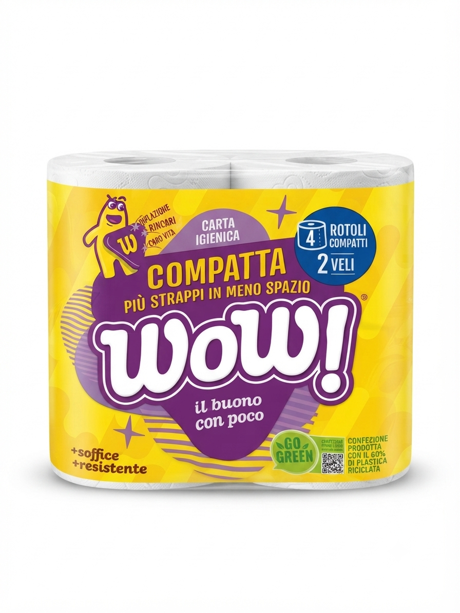 WOW X4 KOMPAKTES TOILETTENPAPIER