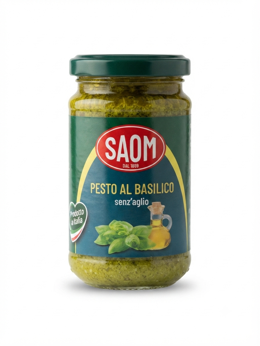SAOM-PESTO AL BASILICO SENZ AGLIO