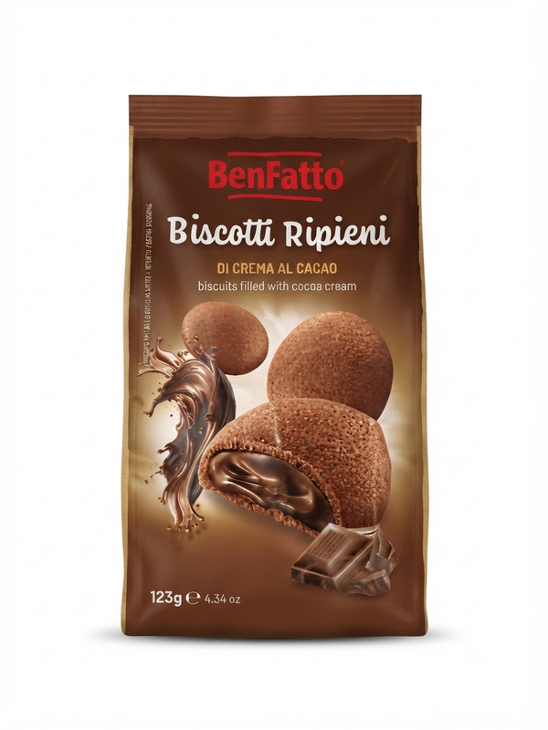 BENFATTO-BISCOTI RIPIENI CIOCCOLATO