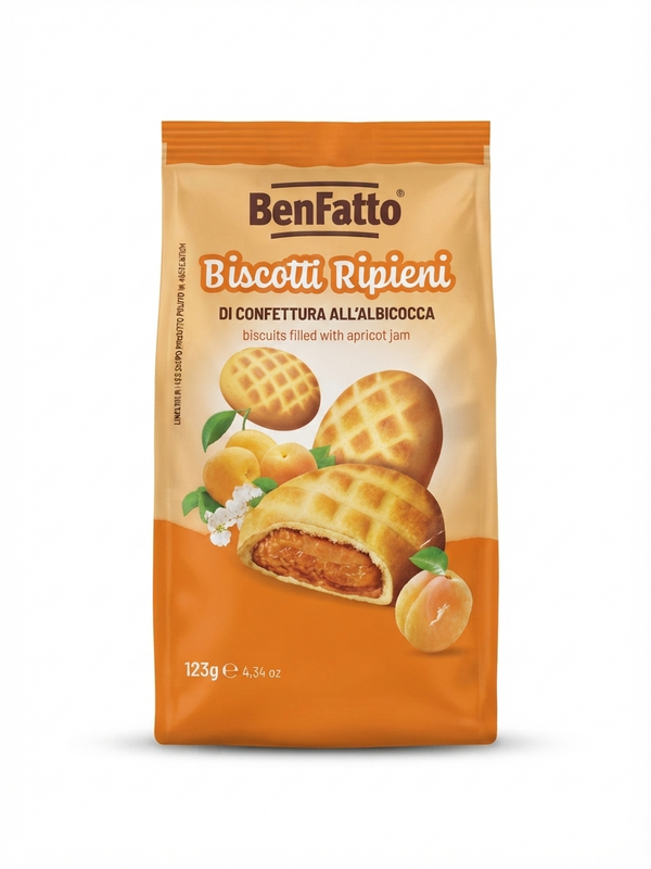 BENFATTO-BISCOTI RIPIENI ALBICOCCA