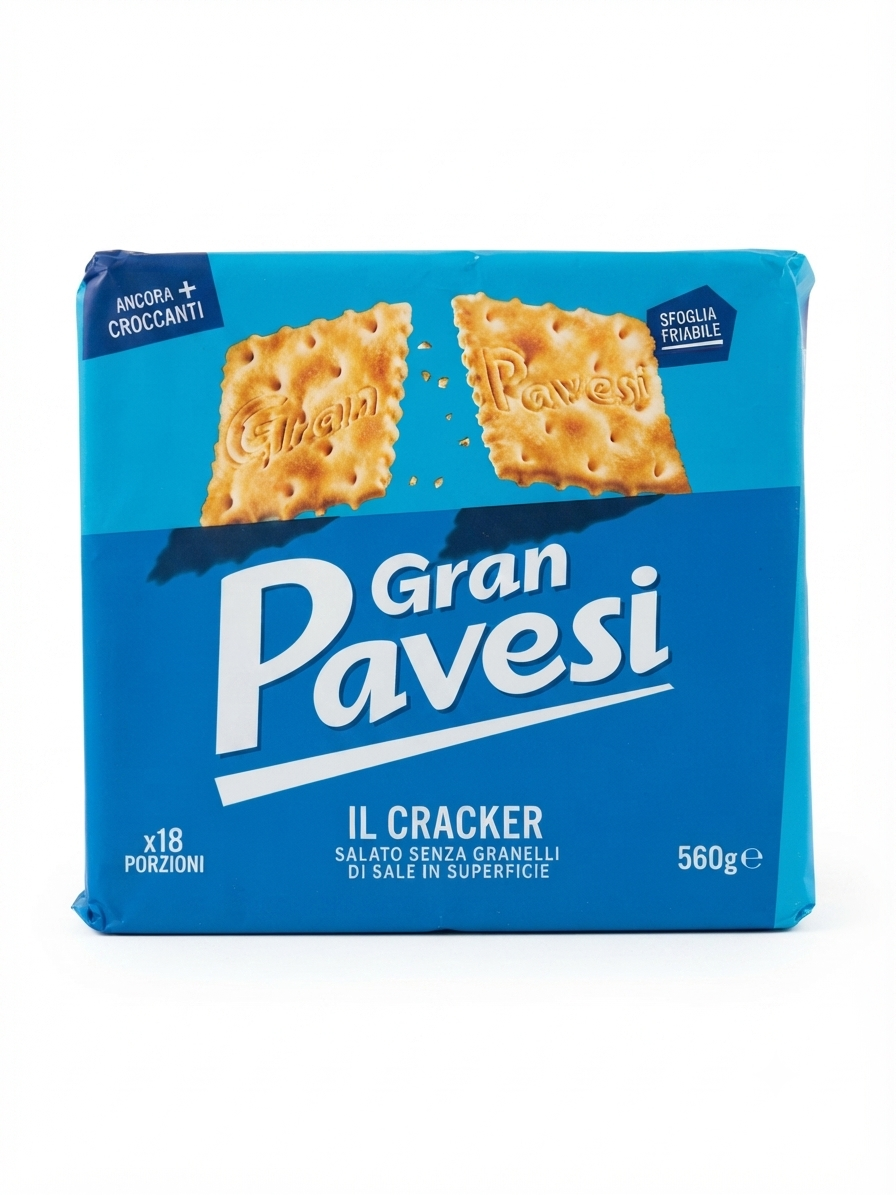 PAVESI-GRAN PAVESI CRACKER SALATI SENZA GRANELLI