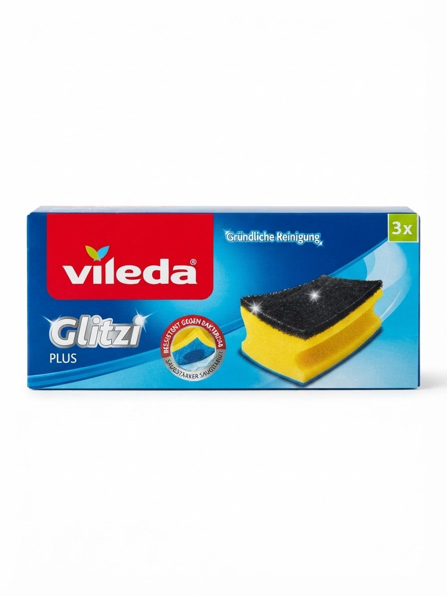 VILEDA-SPUGNE ABRASIVE-GLITZ PLUS X3