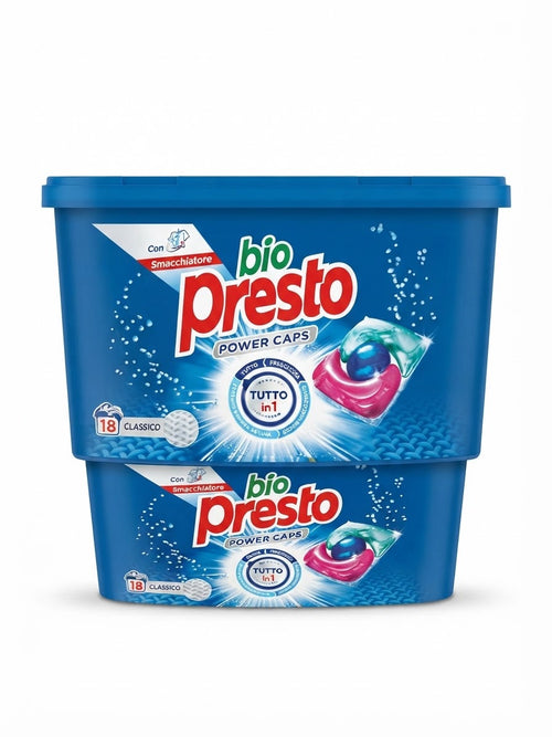 BIO PRESTO-CAPS CLASSICO-LAVATRICE-18 LAVAGGI