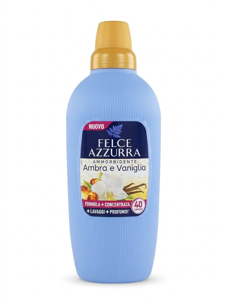 FELCE AZURRA-AMMORBIDENTE-AMBRA È VANIGLIA-40 LAVAGGI